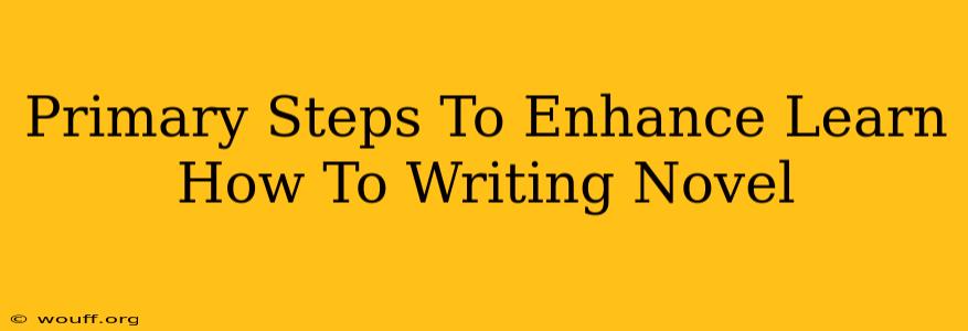 Primary Steps To Enhance Learn How To Writing Novel