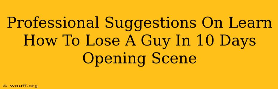 Professional Suggestions On Learn How To Lose A Guy In 10 Days Opening Scene