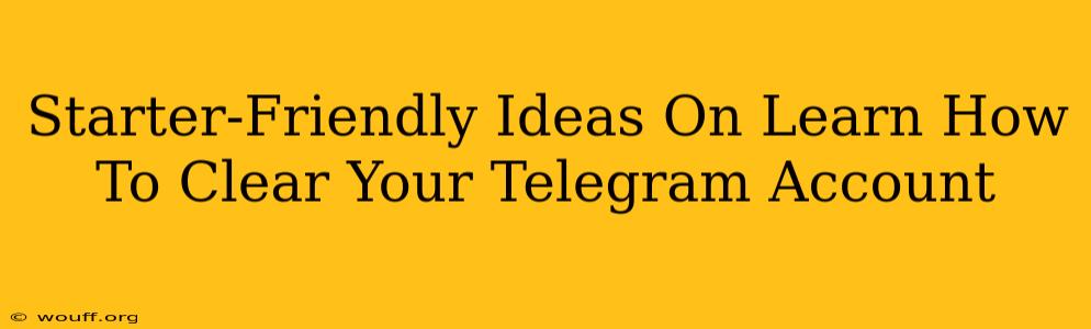 Starter-Friendly Ideas On Learn How To Clear Your Telegram Account