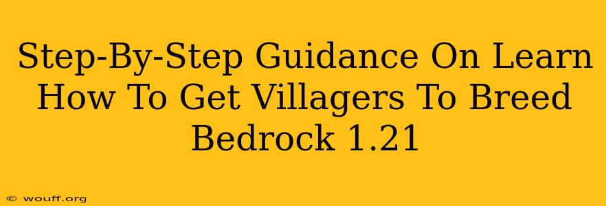 Step-By-Step Guidance On Learn How To Get Villagers To Breed Bedrock 1.21