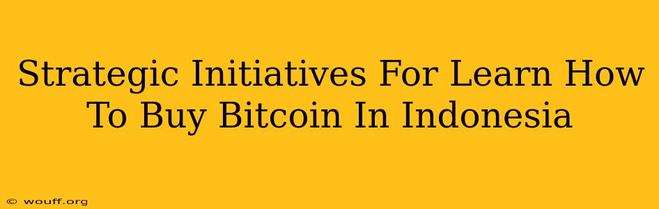 Strategic Initiatives For Learn How To Buy Bitcoin In Indonesia