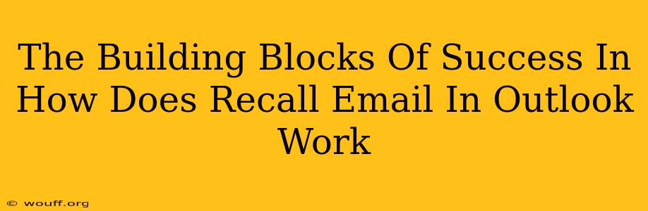 The Building Blocks Of Success In How Does Recall Email In Outlook Work