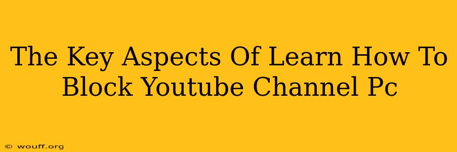 The Key Aspects Of Learn How To Block Youtube Channel Pc