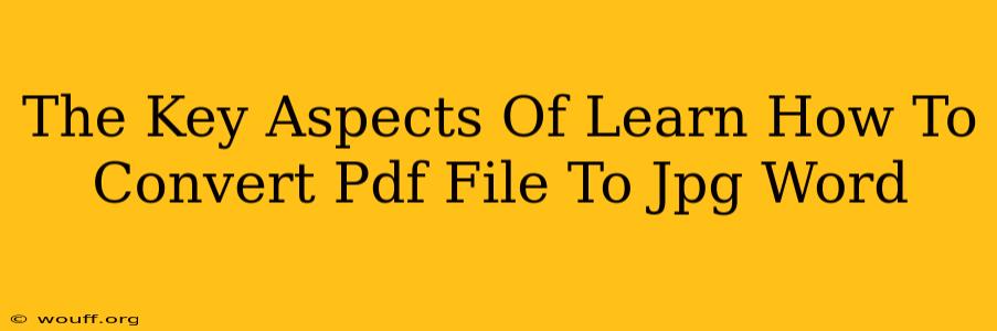 The Key Aspects Of Learn How To Convert Pdf File To Jpg Word