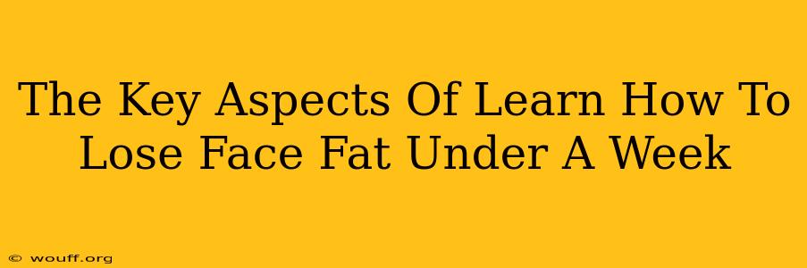 The Key Aspects Of Learn How To Lose Face Fat Under A Week