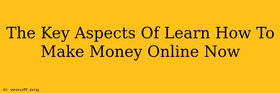 The Key Aspects Of Learn How To Make Money Online Now