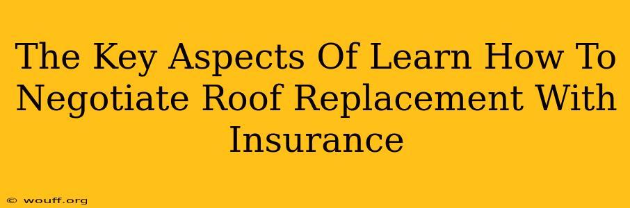 The Key Aspects Of Learn How To Negotiate Roof Replacement With Insurance