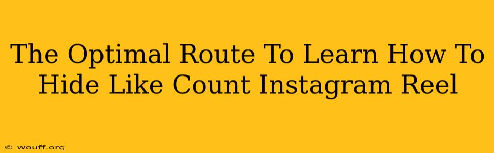 The Optimal Route To Learn How To Hide Like Count Instagram Reel