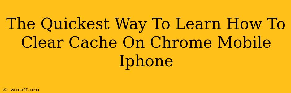 The Quickest Way To Learn How To Clear Cache On Chrome Mobile Iphone