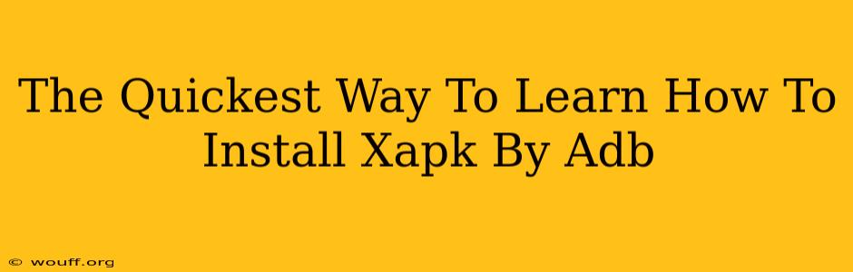 The Quickest Way To Learn How To Install Xapk By Adb