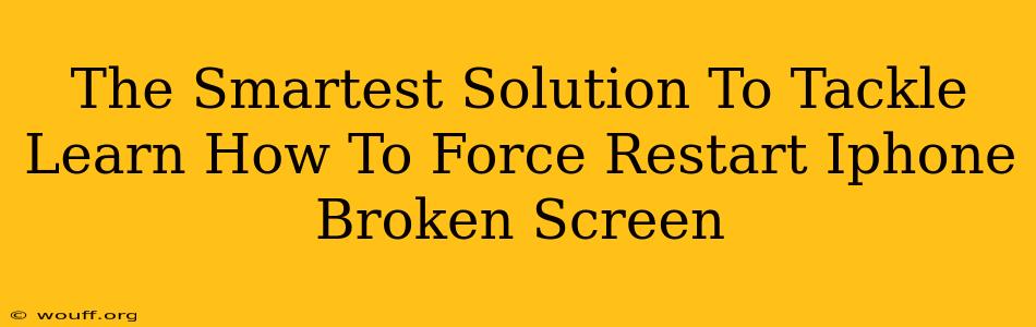 The Smartest Solution To Tackle Learn How To Force Restart Iphone Broken Screen