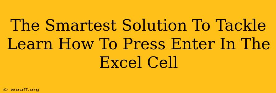 The Smartest Solution To Tackle Learn How To Press Enter In The Excel Cell