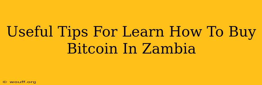 Useful Tips For Learn How To Buy Bitcoin In Zambia